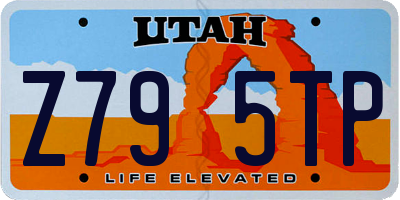 UT license plate Z795TP