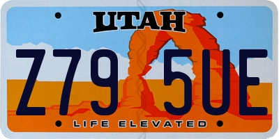 UT license plate Z795UE