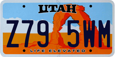 UT license plate Z795WM