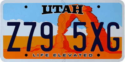UT license plate Z795XG