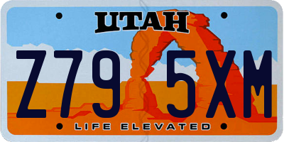 UT license plate Z795XM