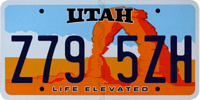 UT license plate Z795ZH