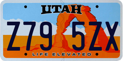 UT license plate Z795ZX