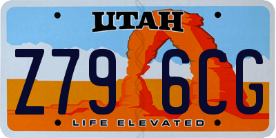 UT license plate Z796CG