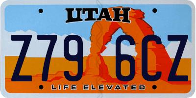 UT license plate Z796CZ