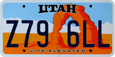 UT license plate Z796LL