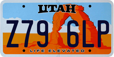 UT license plate Z796LP