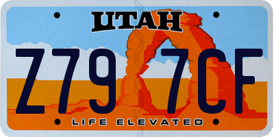 UT license plate Z797CF