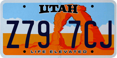 UT license plate Z797CJ