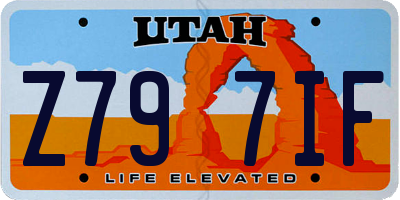 UT license plate Z797IF