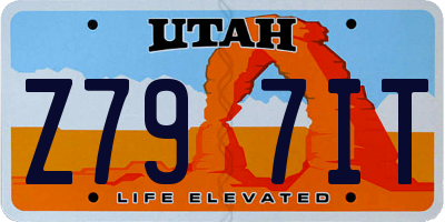 UT license plate Z797IT