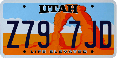 UT license plate Z797JD