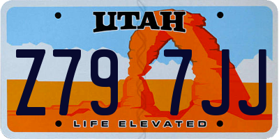 UT license plate Z797JJ