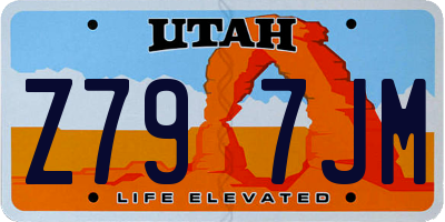 UT license plate Z797JM