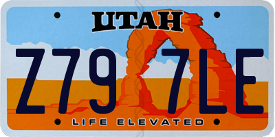 UT license plate Z797LE