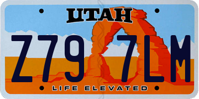 UT license plate Z797LM
