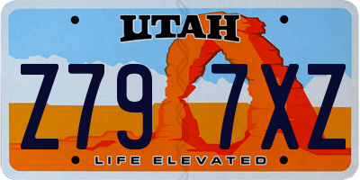 UT license plate Z797XZ