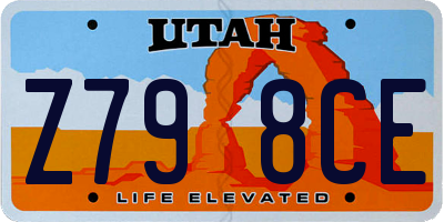 UT license plate Z798CE