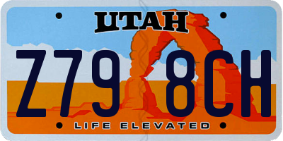 UT license plate Z798CH