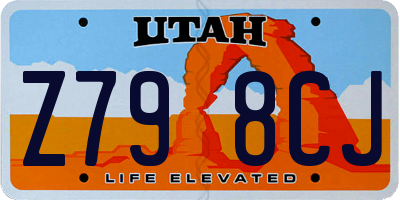 UT license plate Z798CJ