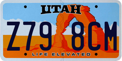 UT license plate Z798CM