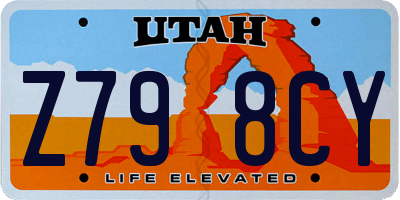 UT license plate Z798CY