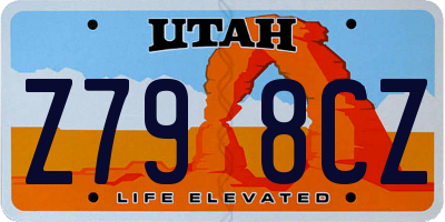 UT license plate Z798CZ