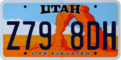 UT license plate Z798DH