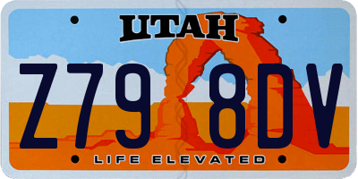 UT license plate Z798DV