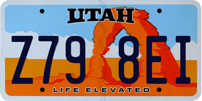 UT license plate Z798EI