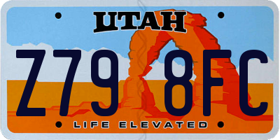 UT license plate Z798FC