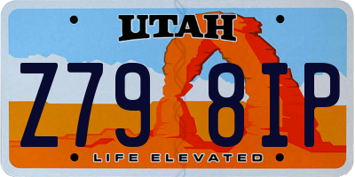 UT license plate Z798IP