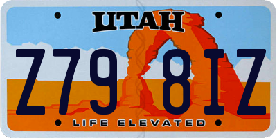 UT license plate Z798IZ