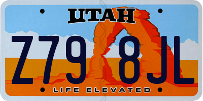 UT license plate Z798JL