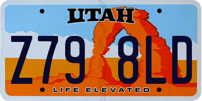 UT license plate Z798LD