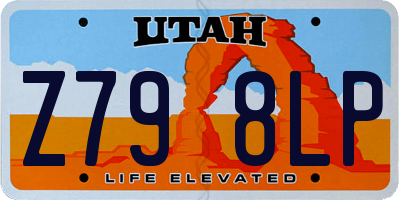 UT license plate Z798LP