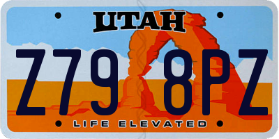UT license plate Z798PZ