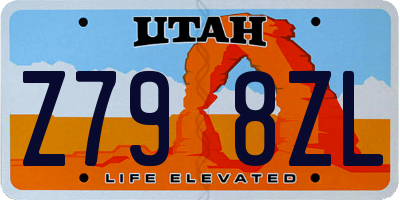 UT license plate Z798ZL