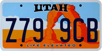 UT license plate Z799CB