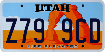 UT license plate Z799CD