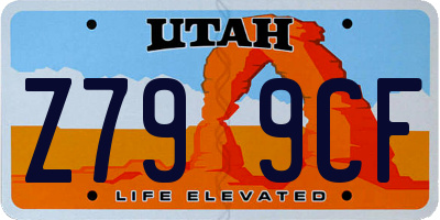 UT license plate Z799CF