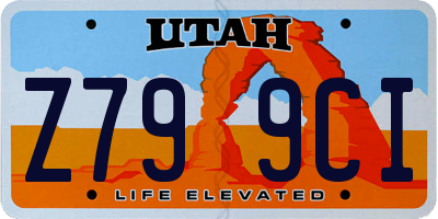UT license plate Z799CI