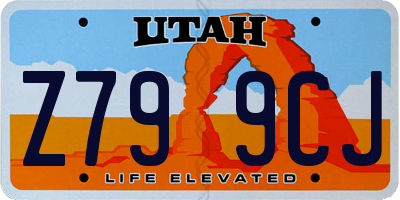 UT license plate Z799CJ