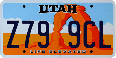 UT license plate Z799CL