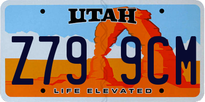 UT license plate Z799CM