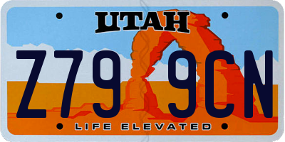 UT license plate Z799CN