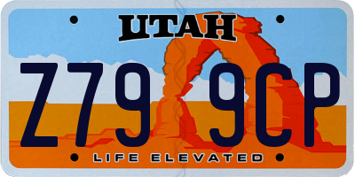 UT license plate Z799CP