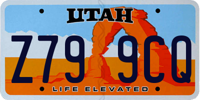 UT license plate Z799CQ