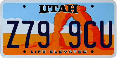 UT license plate Z799CU