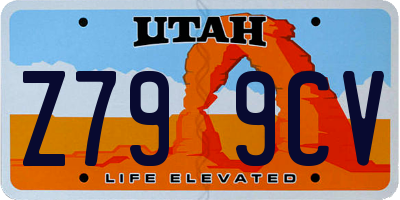 UT license plate Z799CV